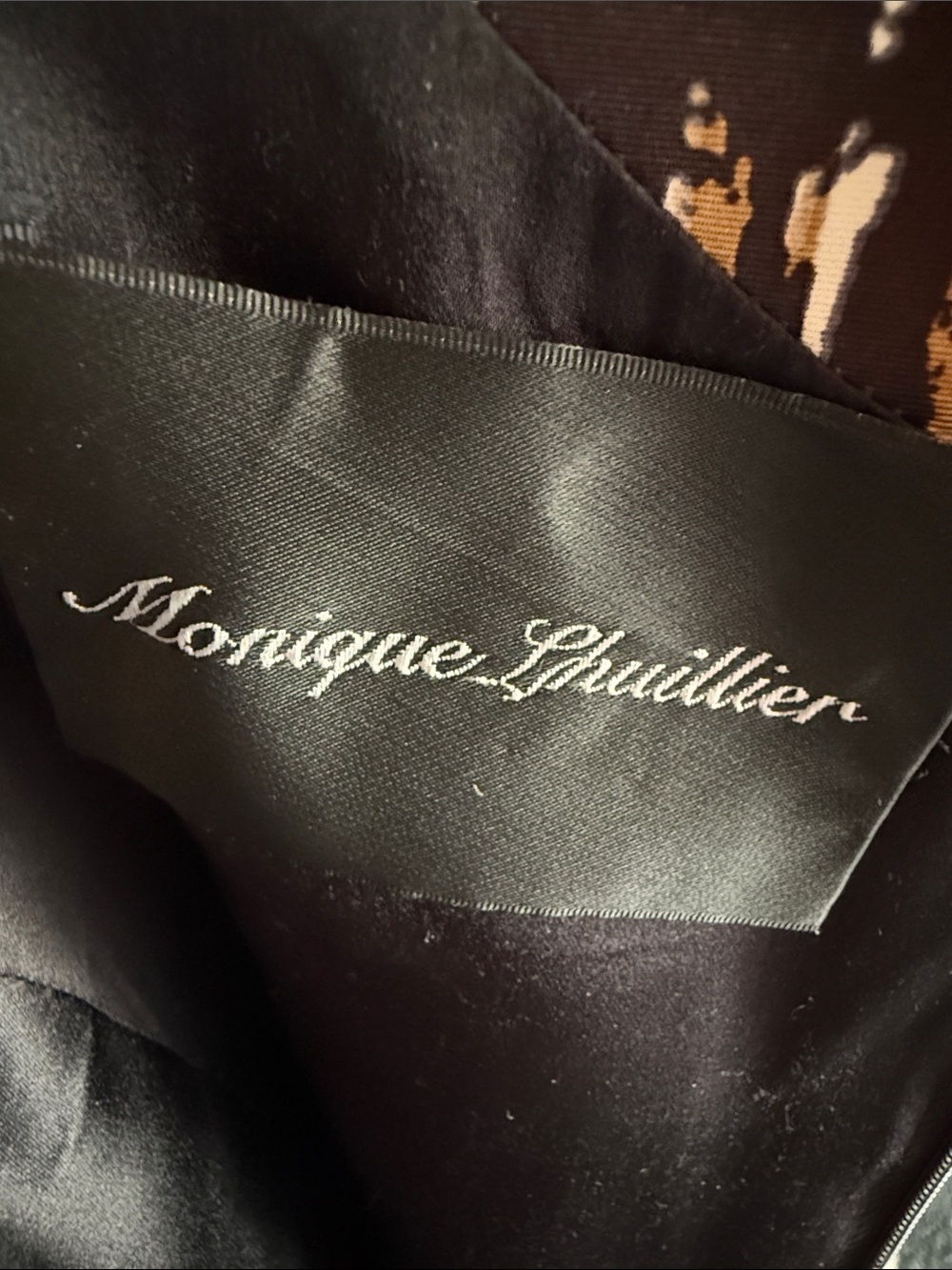Monique Lhuillier multi color dress